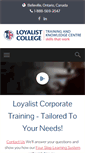 Mobile Screenshot of loyalisttraining.com